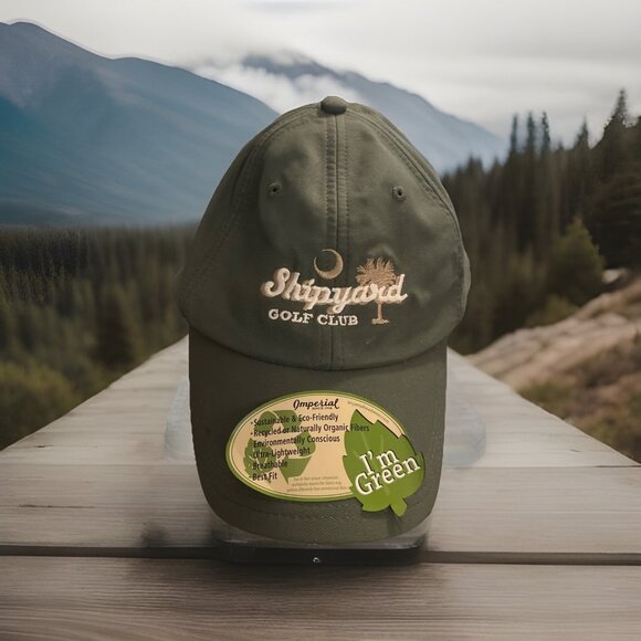 NWT Green SHIPYARD GOLF CLUB BASEBALL Golf‎ CAP HILTON HEAD ISLAND Hook & Loop - Picture 1 of 10